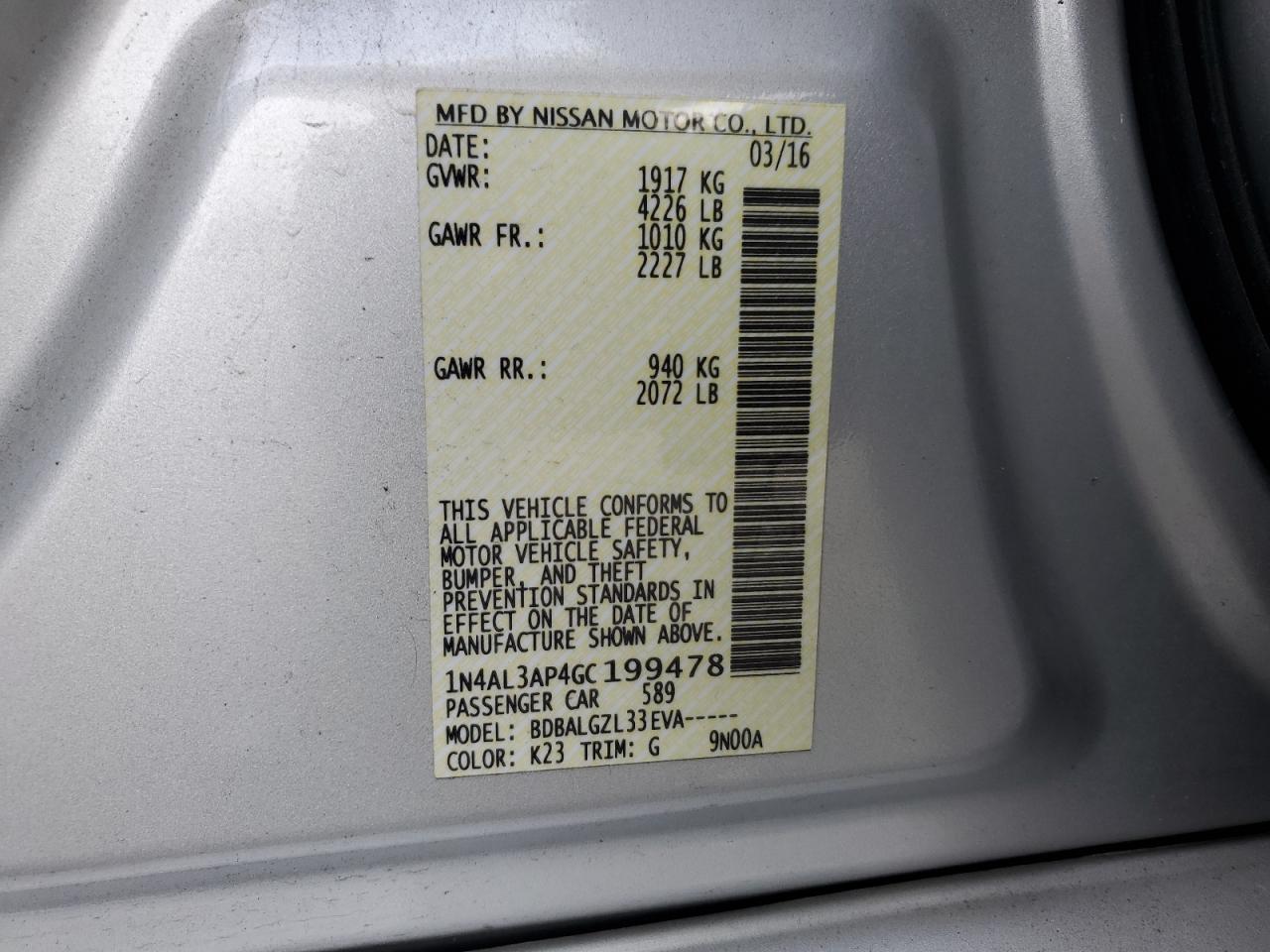 2016 Nissan Altima - Image 12