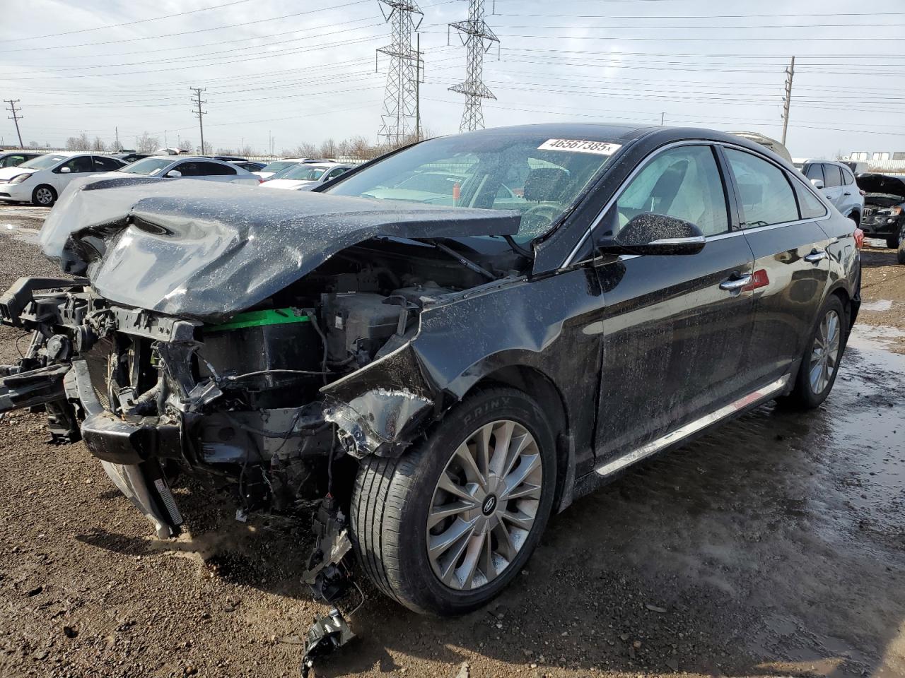 2015 Hyundai Sonata Sport de vânzare în Elgin, IL - Front End