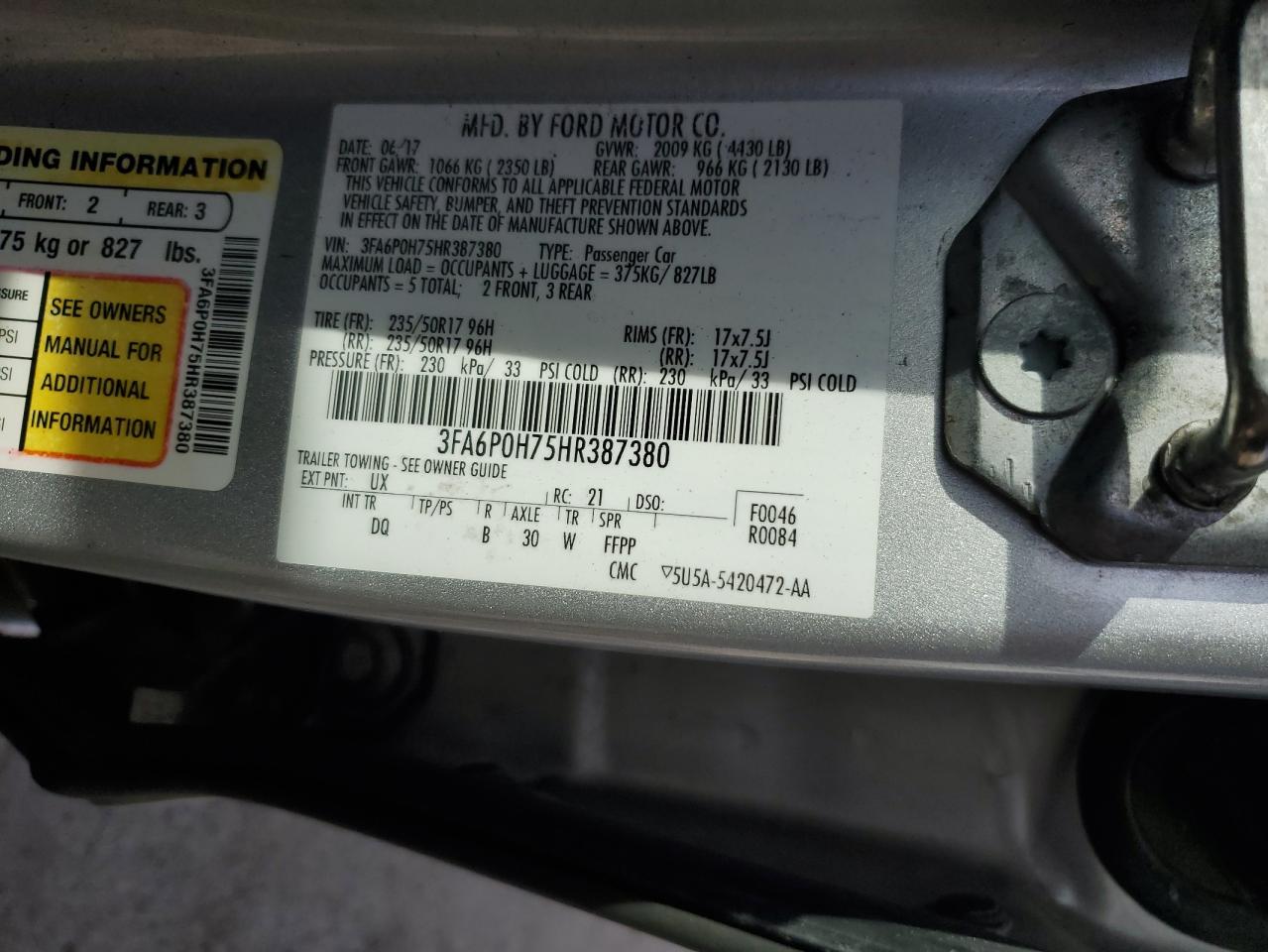 2017 Ford Fusion - Image 14