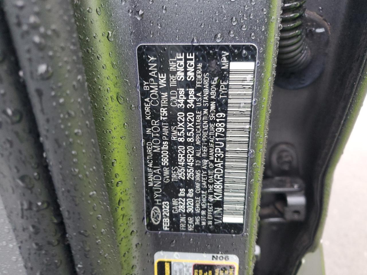 2023 Hyundai Ioniq 5 Limited VIN: KM8KRDAF3PU179819 Lot: 43570665