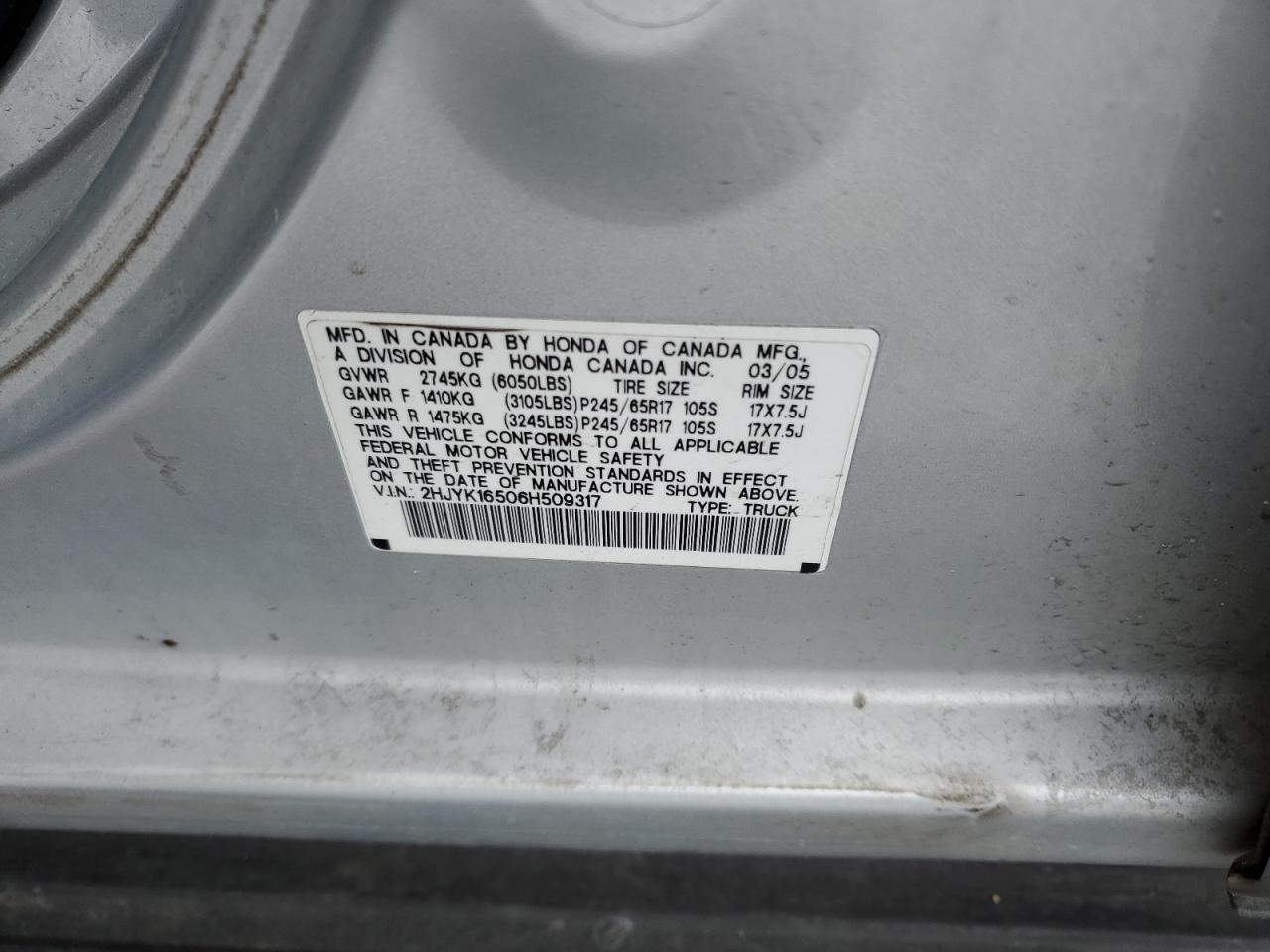 2006 Honda Ridgeline - Image 12