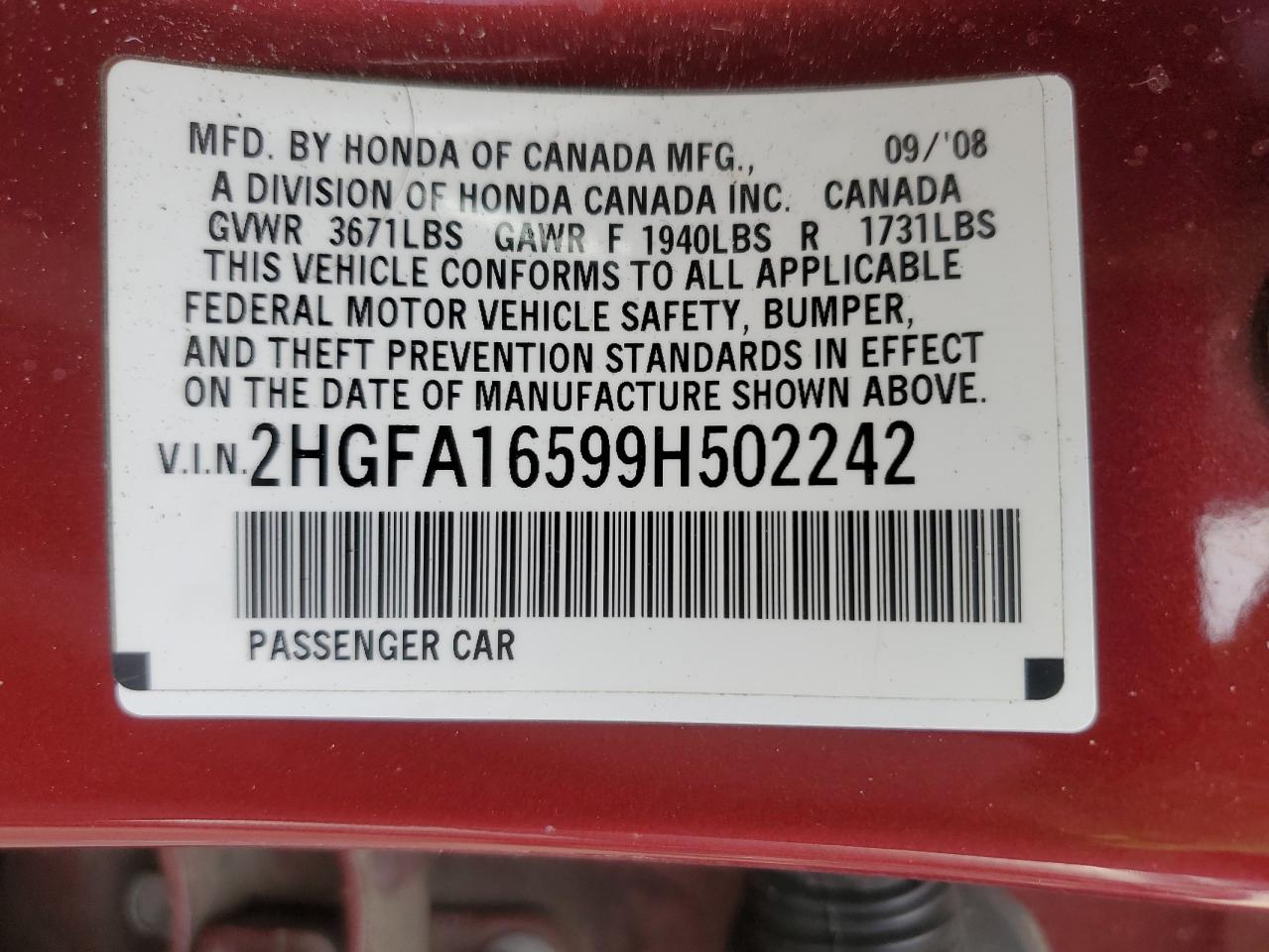 2009 Honda Civic - Image 13