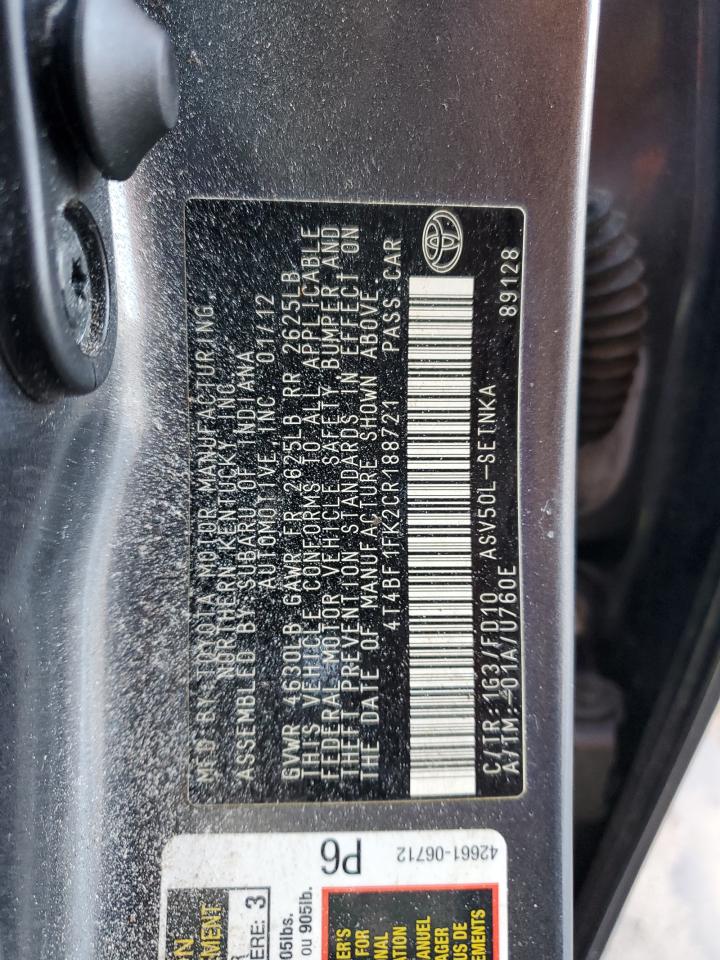2012 Toyota Camry - Image 13