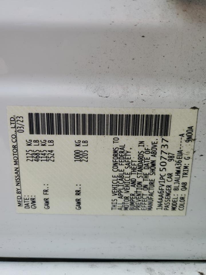 1N4AA6FV1PC507737 NISSAN MAXIMA 2023