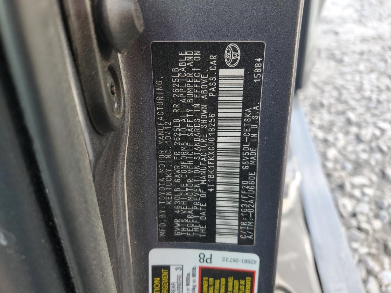 2012 Toyota Camry - Image 13