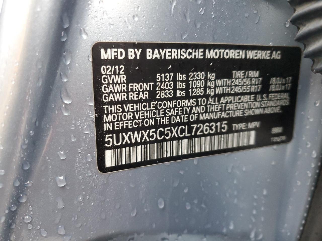 2012 BMW X3 - Image 13