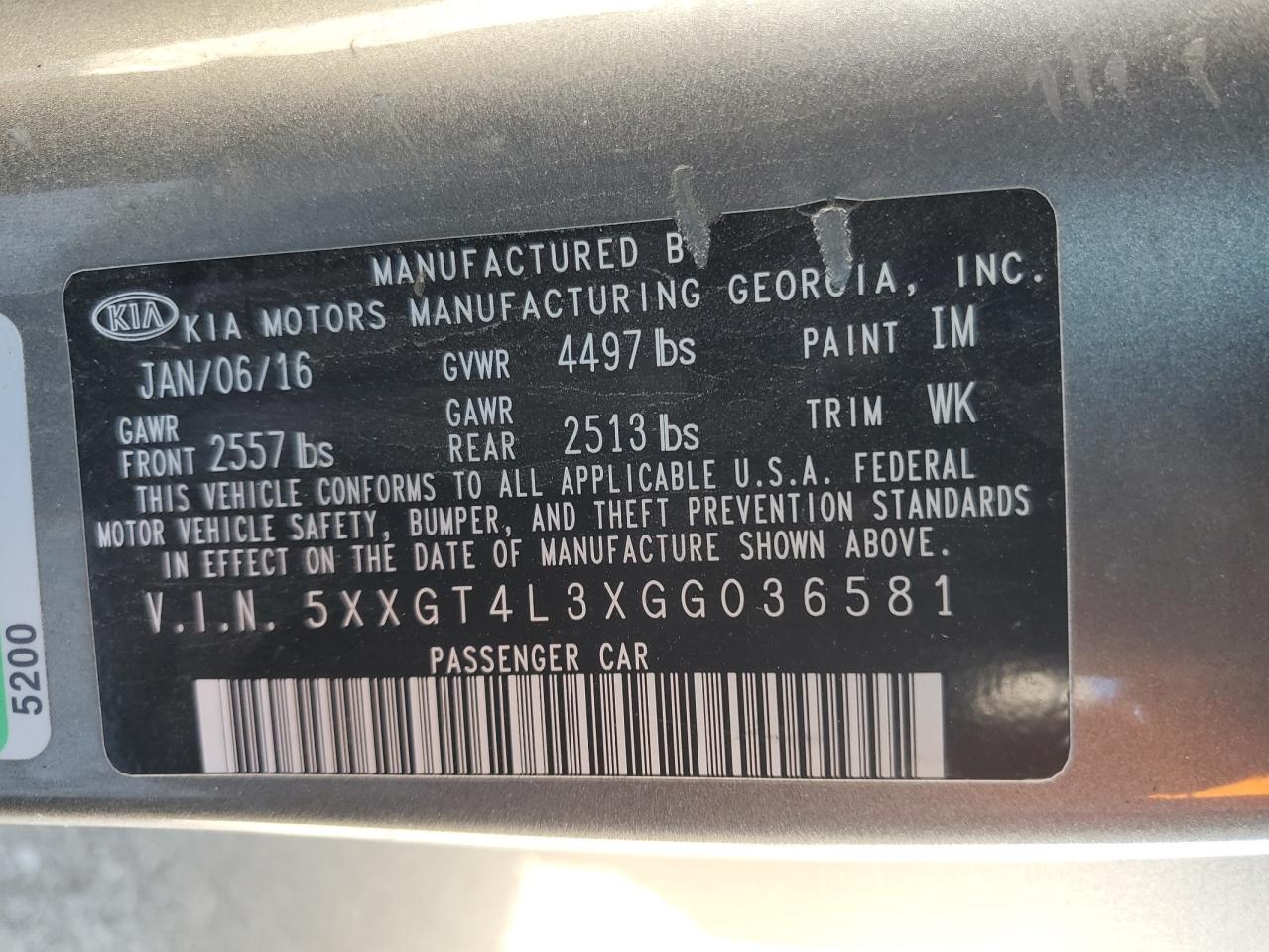 2016 Kia Optima - Image 15