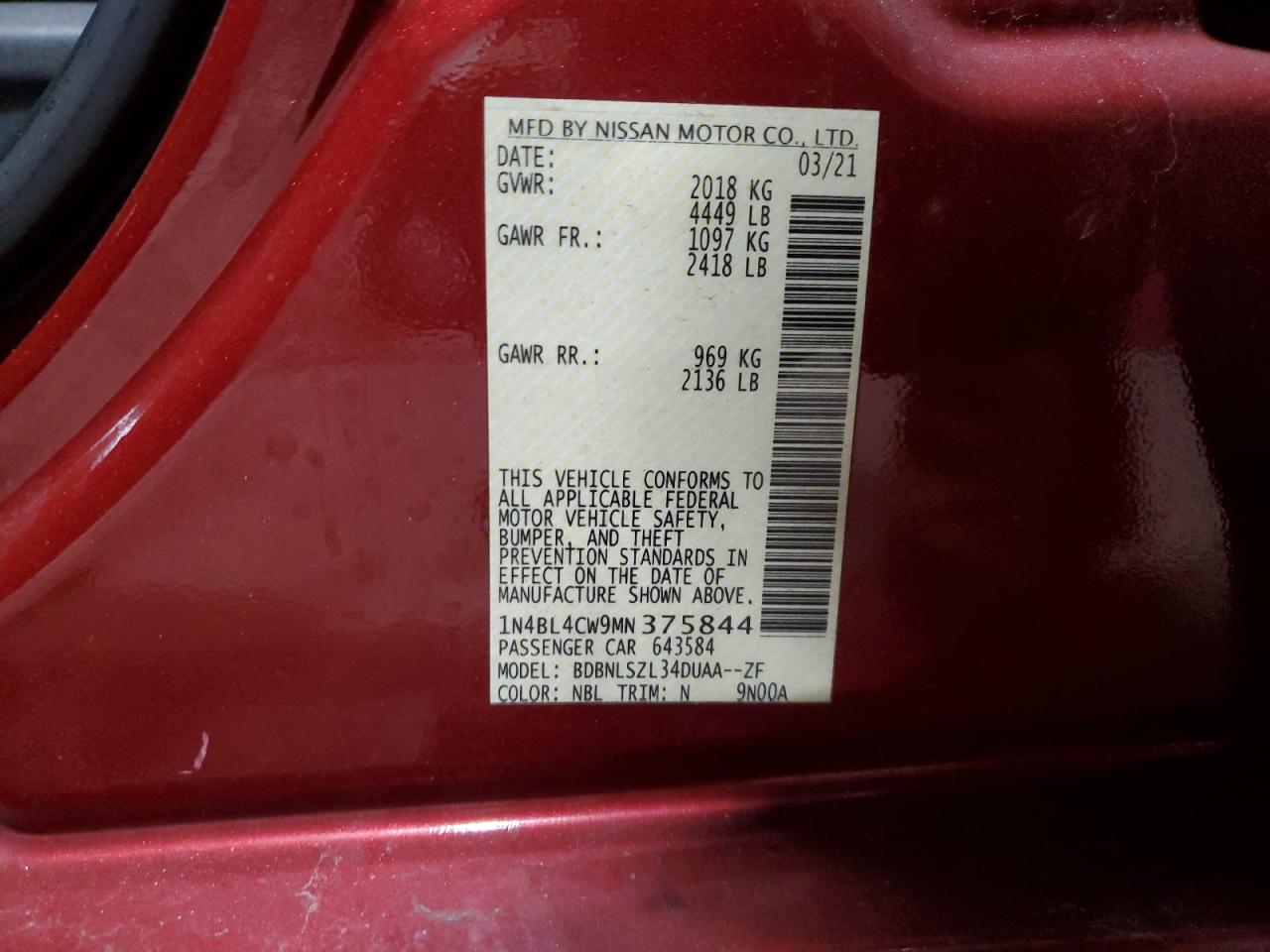 2021 Nissan Altima - Image 12