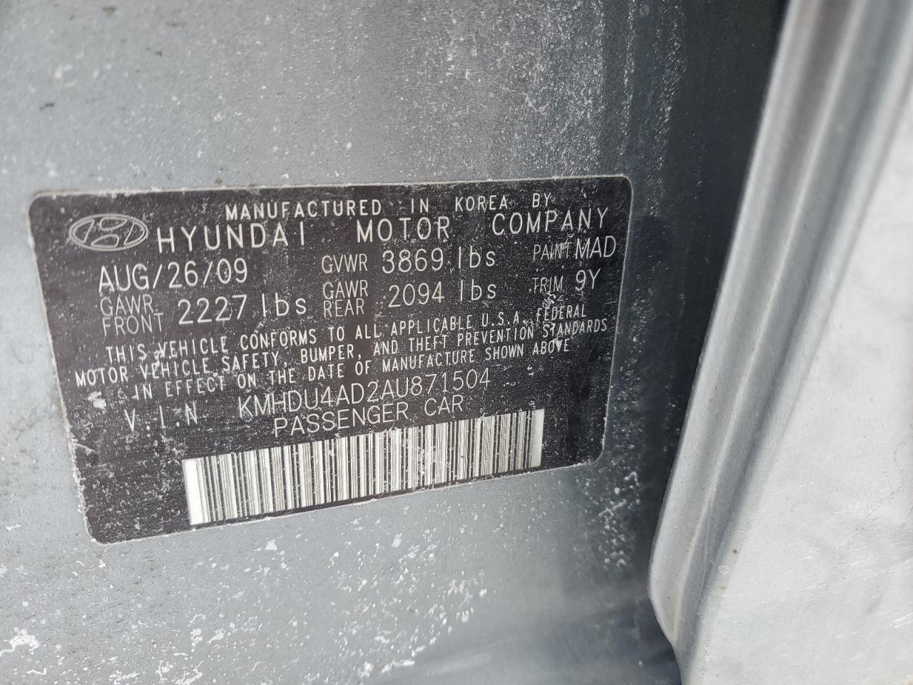 2010 Hyundai Elantra - Image 12