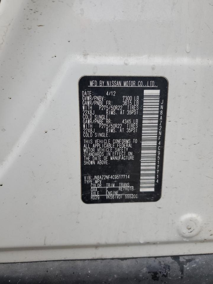 2012 Infiniti QX56 - Image 16