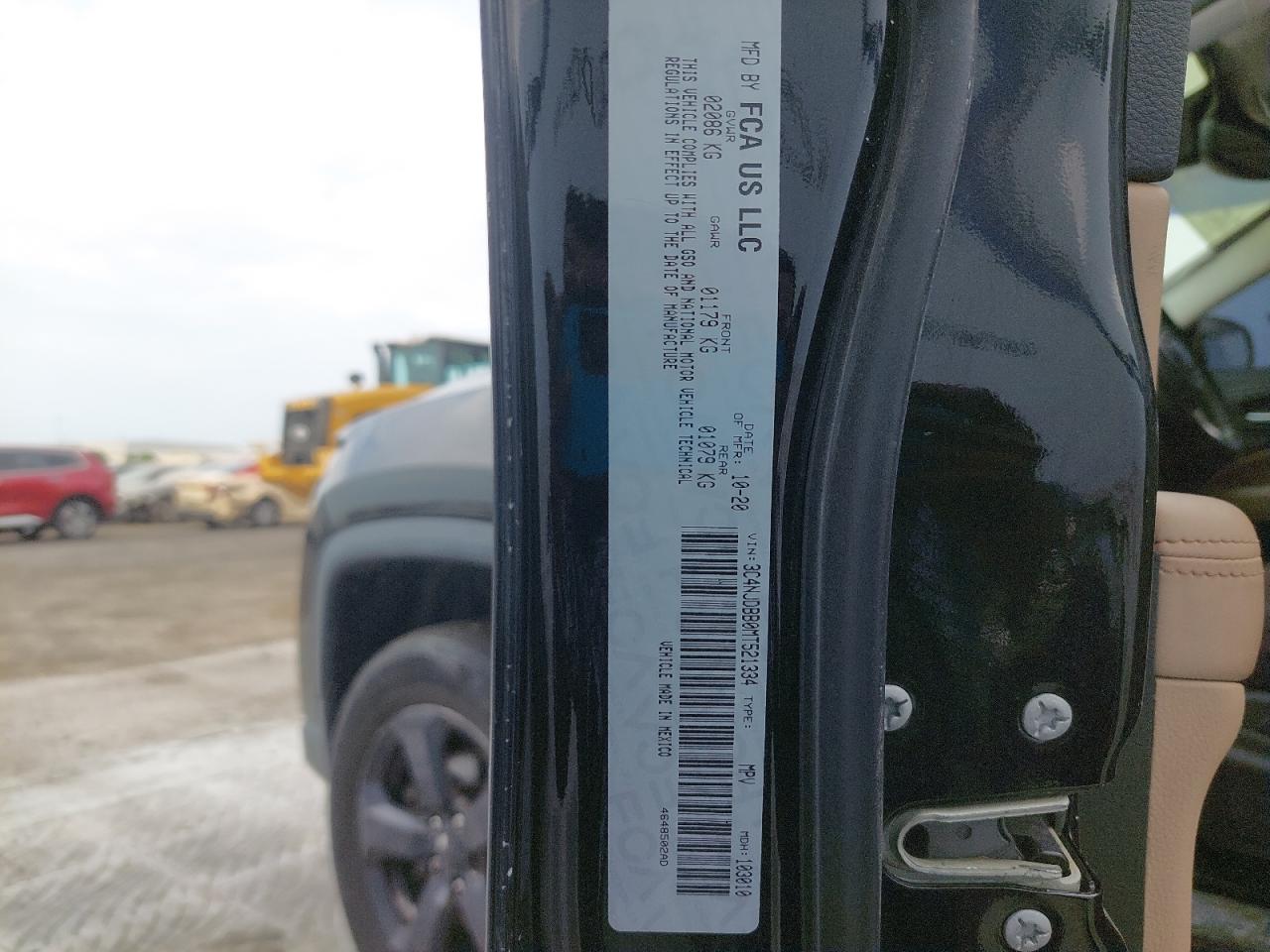 3C4NJDBB0MT521334 - 2021 Jeep COMPASS - #45442085