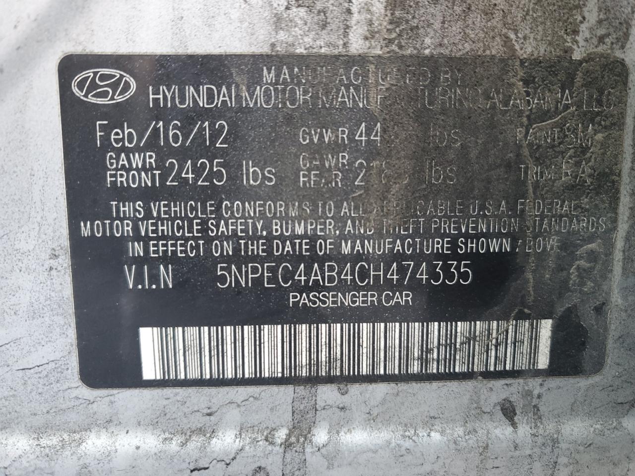 2012 Hyundai Sonata - Image 14