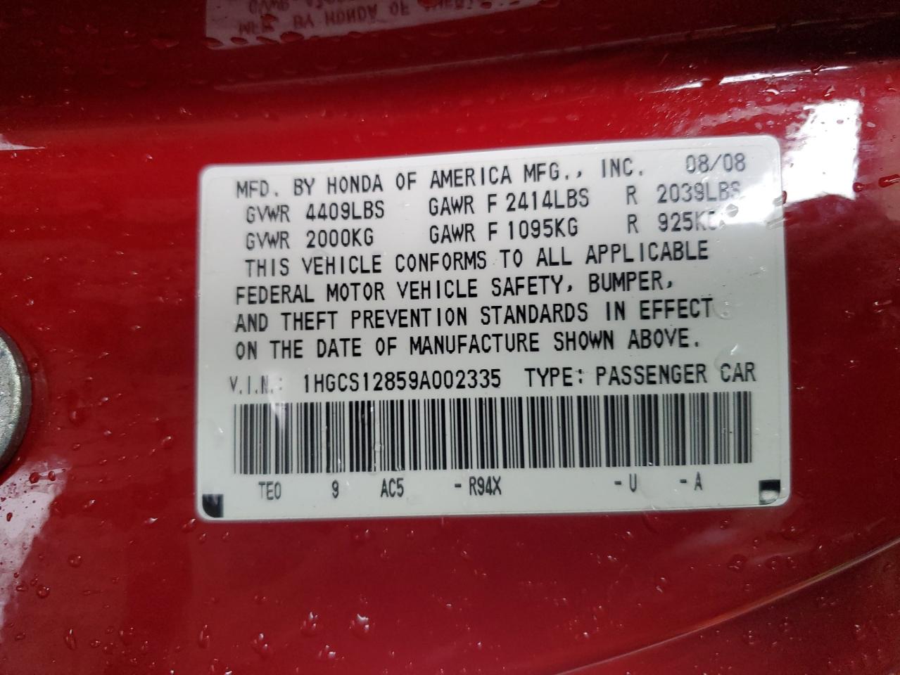2009 Honda Accord - Image 14