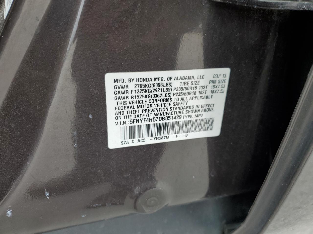 2013 Honda Pilot - Image 15