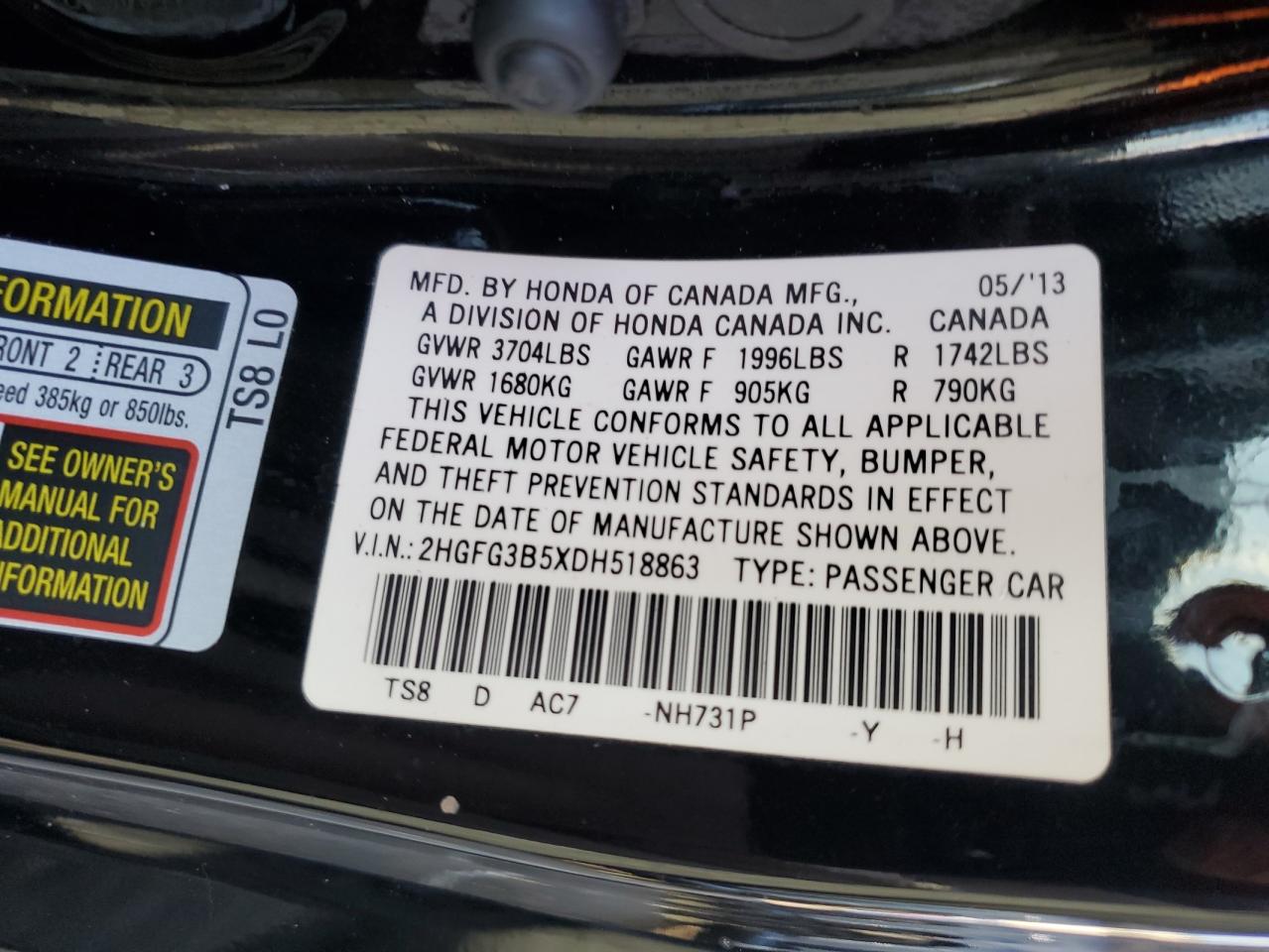 2013 Honda Civic - Image 12