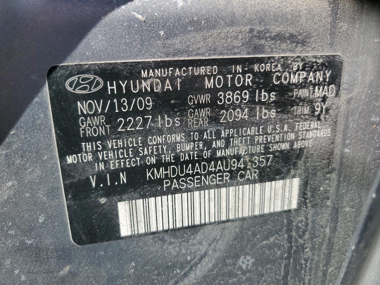2010 Hyundai Elantra - Image 12