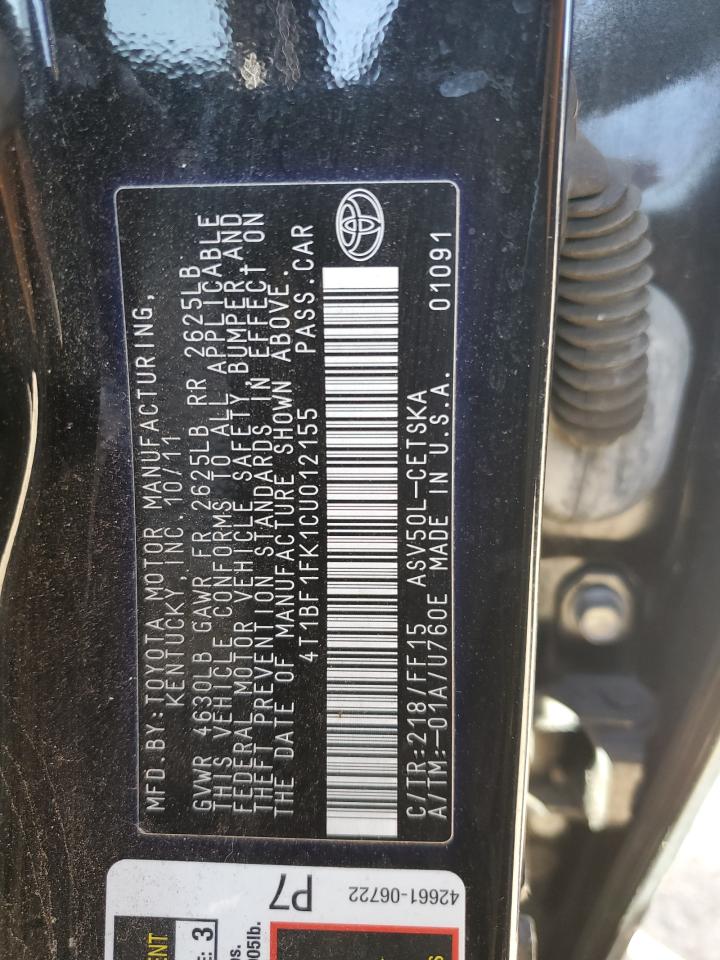 2012 Toyota Camry - Image 12