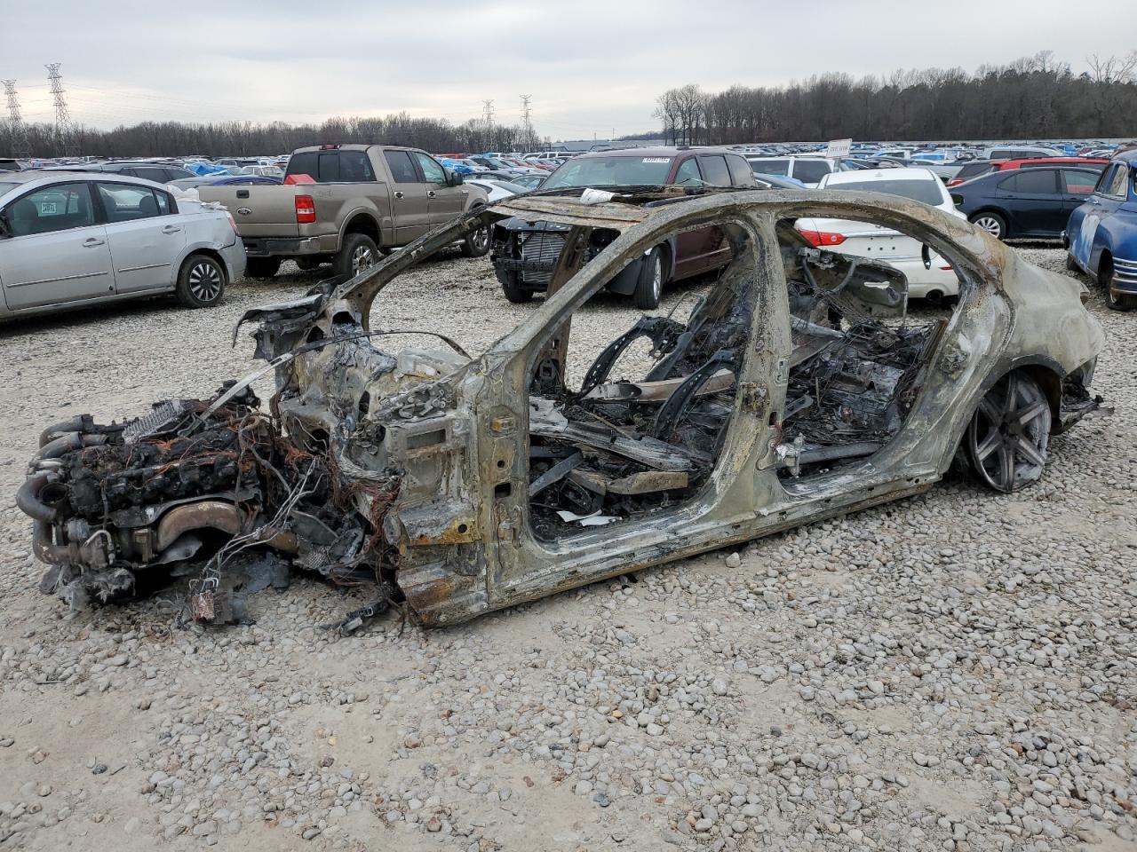 2014 Mercedes-Benz S 550 للبيع في Memphis، TN - Burn - Engine