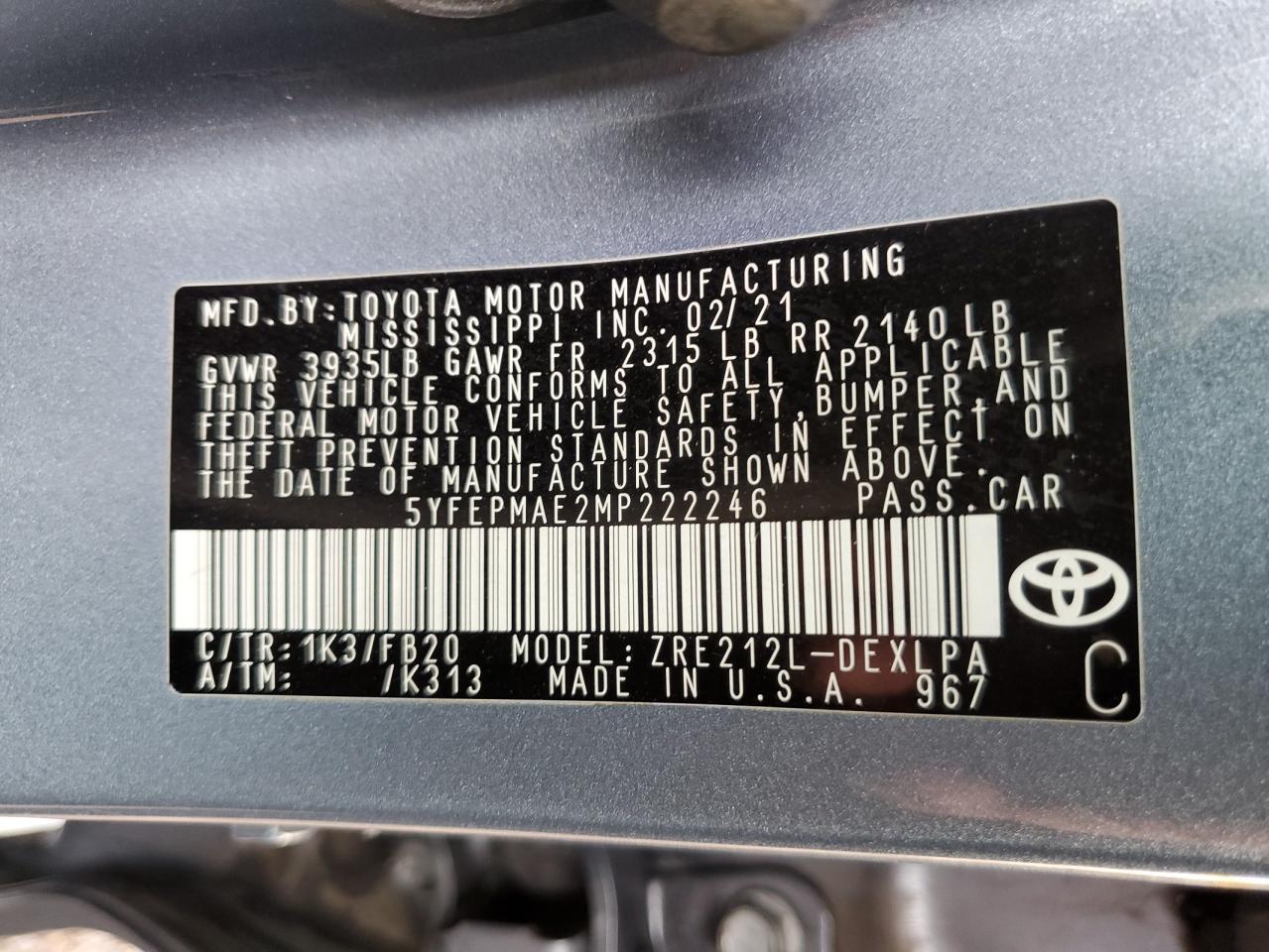 2021 Toyota Corolla - Image 12