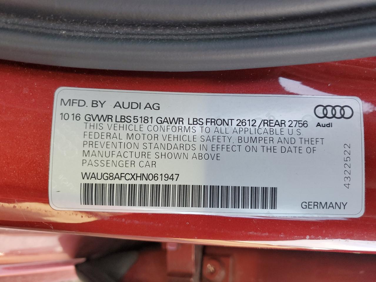 2017 Audi A6 - Image 14