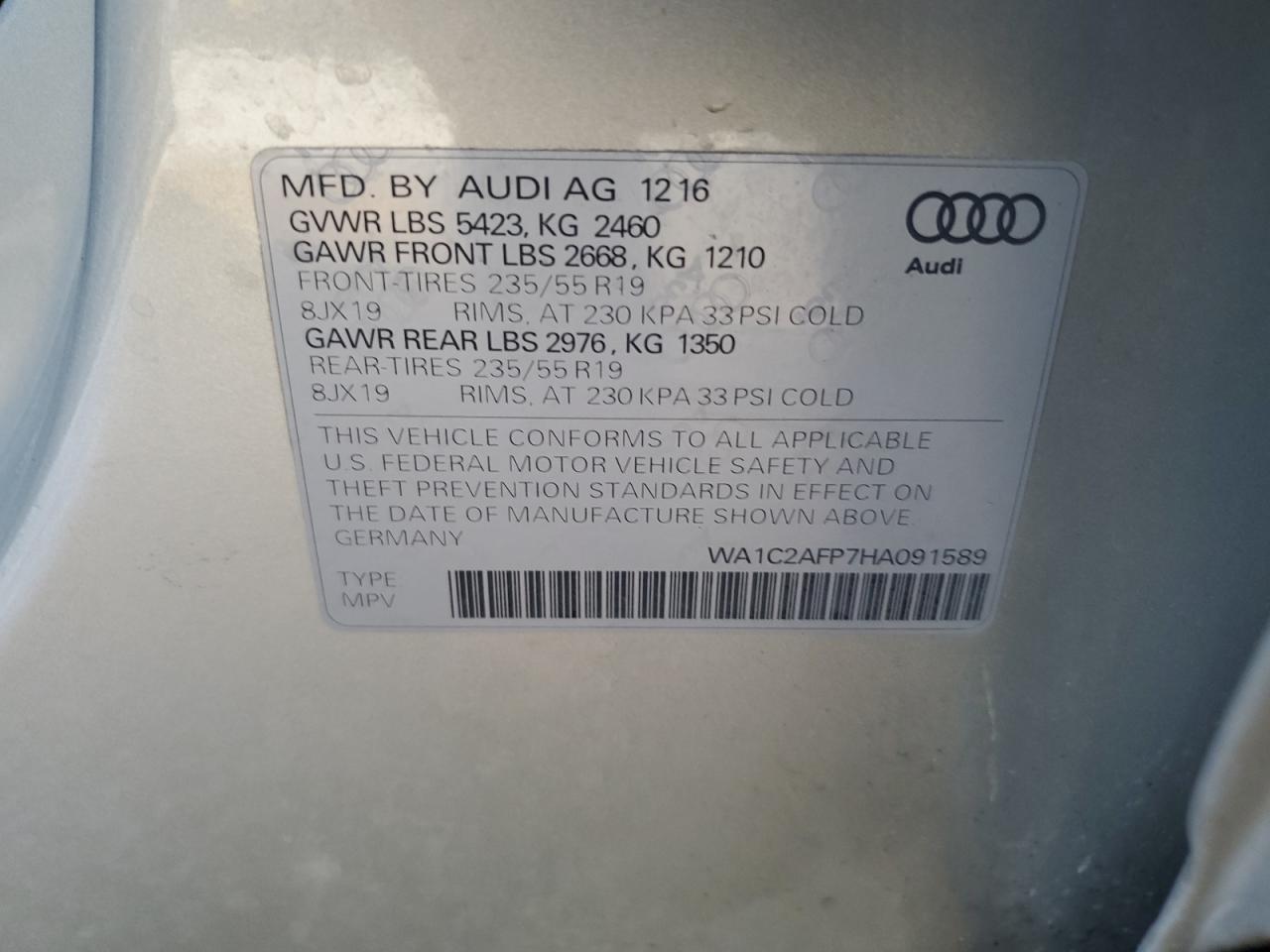 2017 Audi Q5 - Image 13