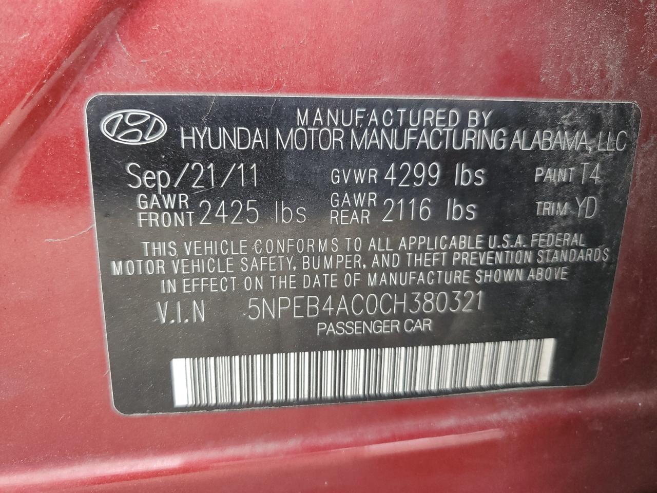 2012 Hyundai Sonata - Image 12