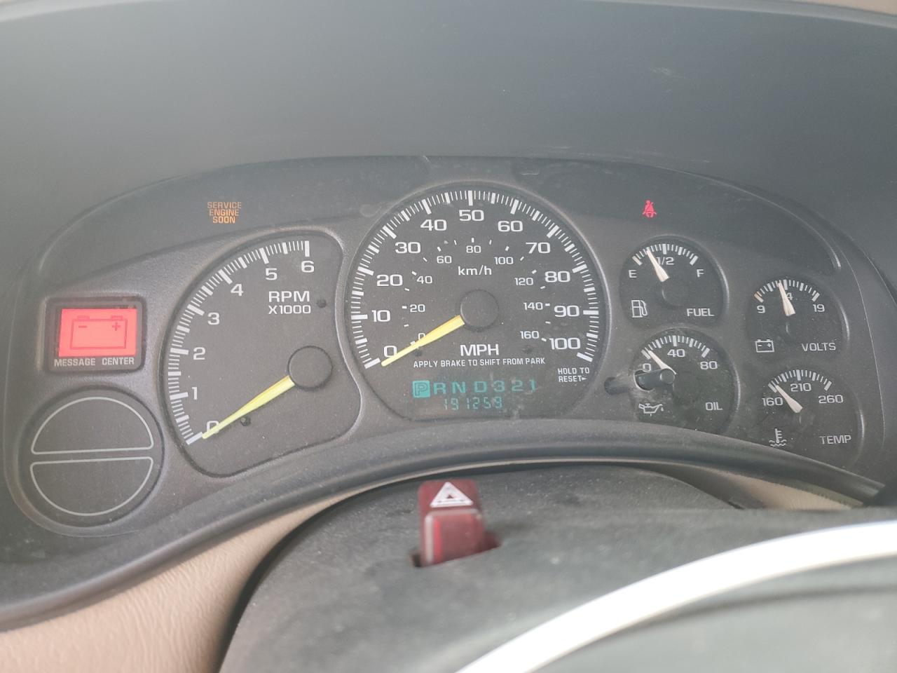 2001 Chevrolet Tahoe K1500 VIN: 1GNEK13T21R112606 Lot: 45729635