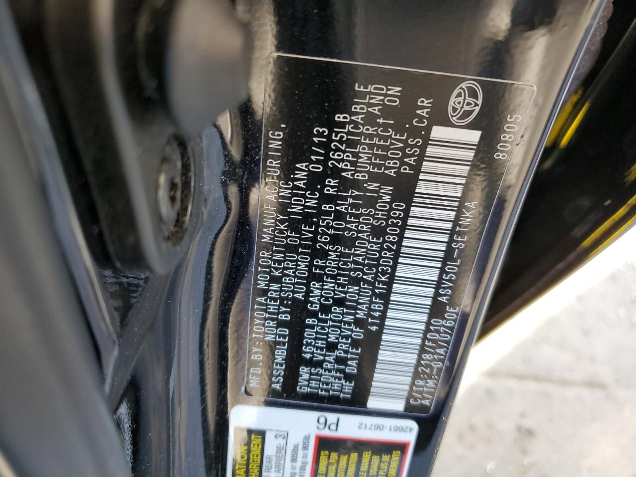 2013 Toyota Camry - Image 12