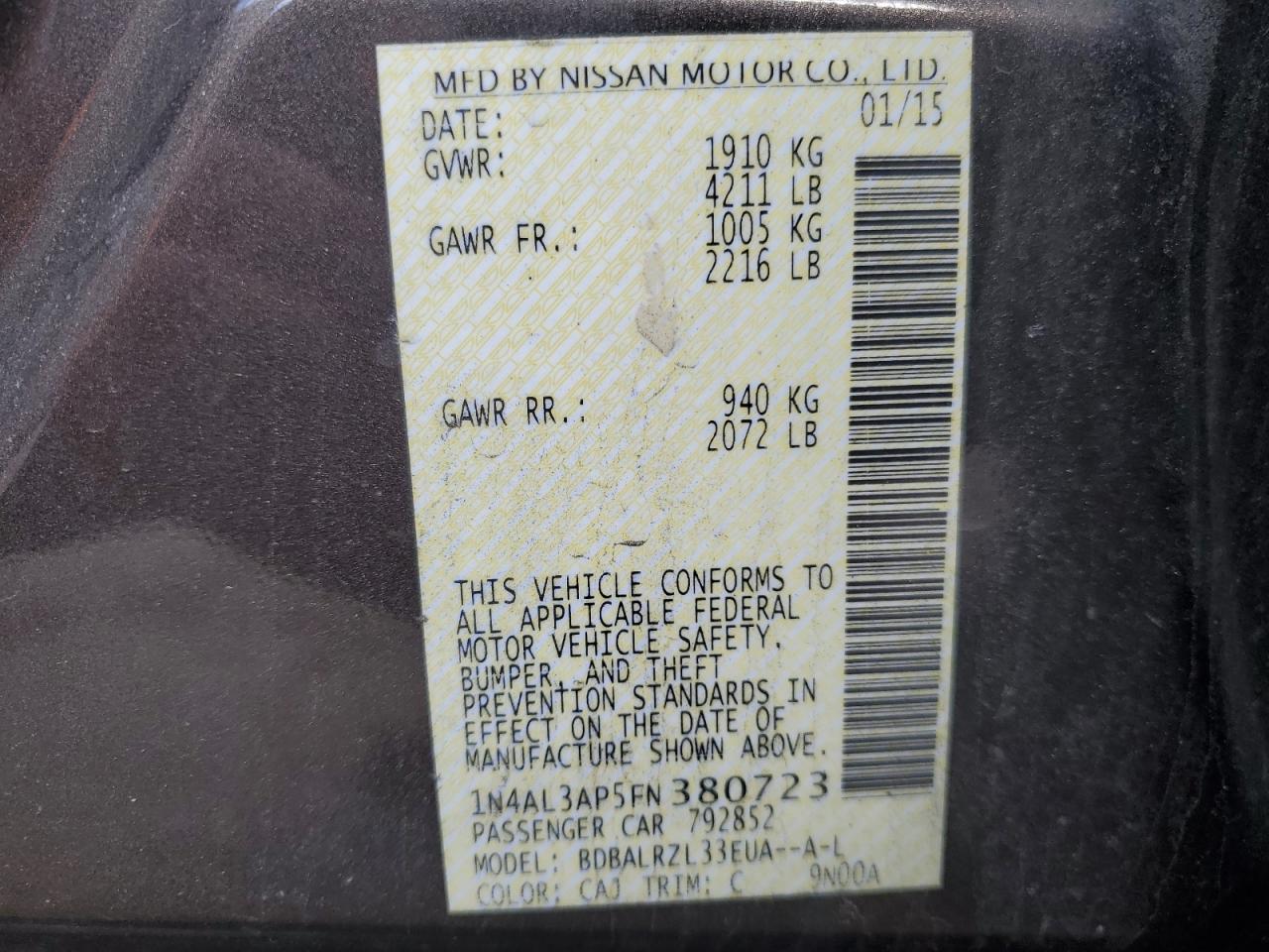 2015 Nissan Altima - Image 14