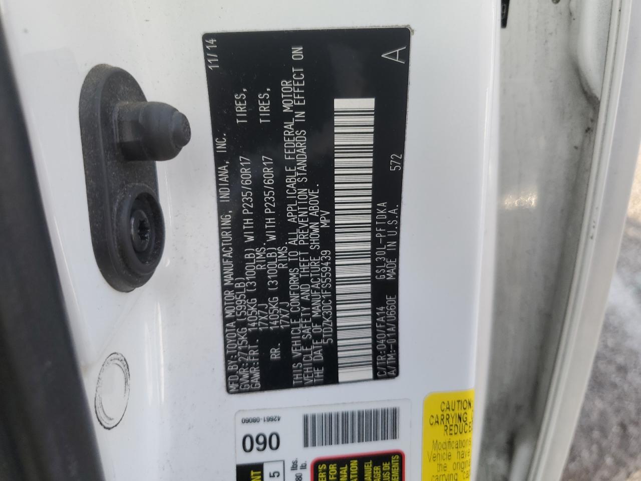 2015 Toyota Sienna - Image 16