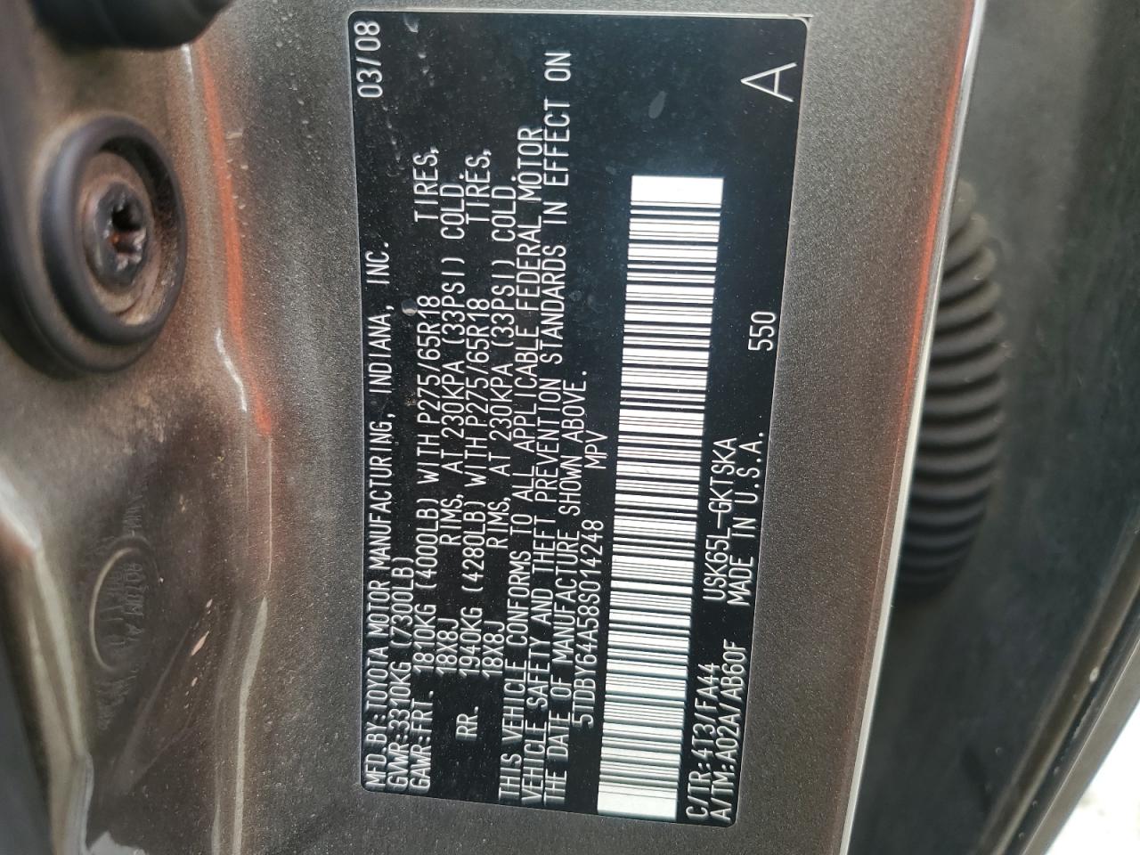2008 Toyota Sequoia - Image 13