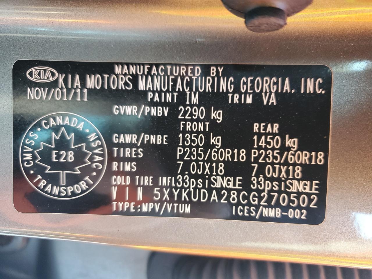 2012 Kia Sorento - Image 14