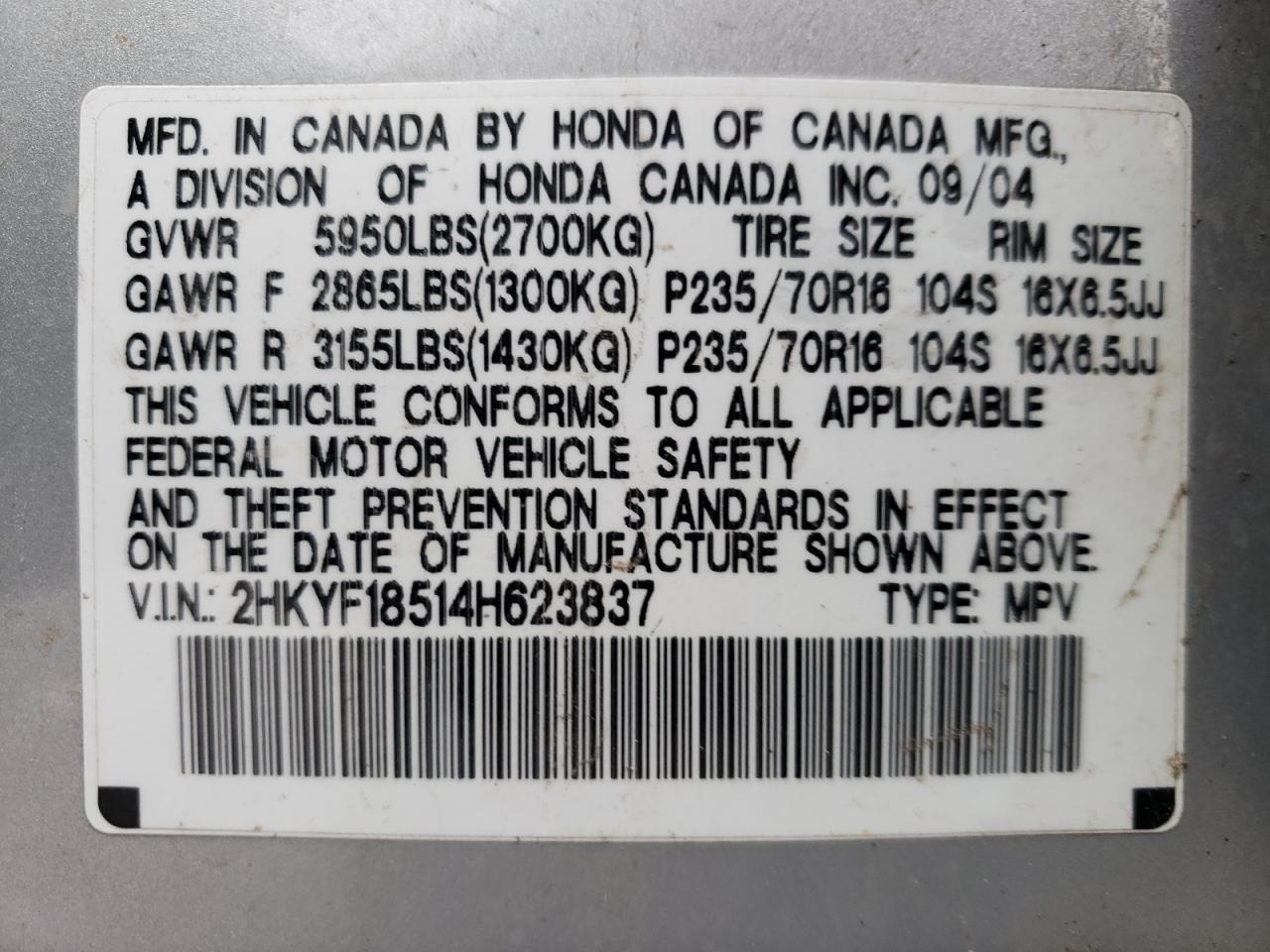 2004 Honda Pilot - Image 14