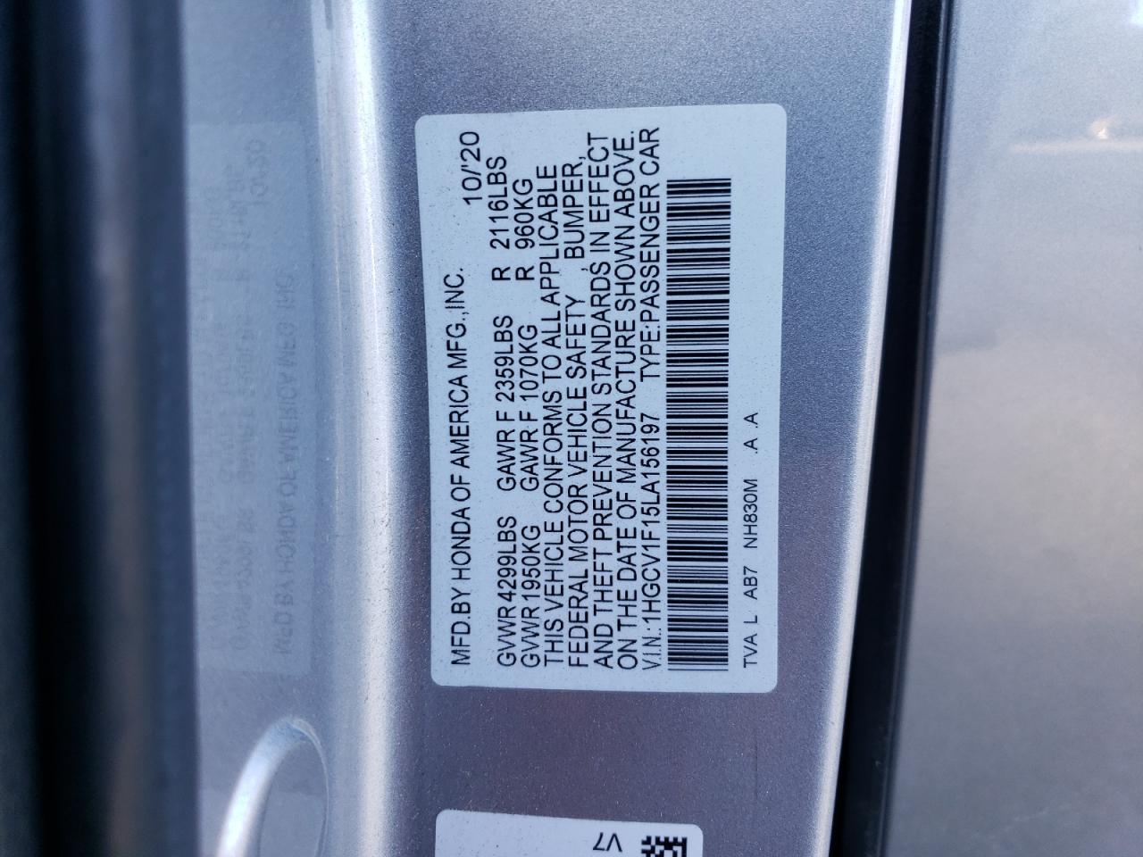 2020 Honda Accord - Image 12