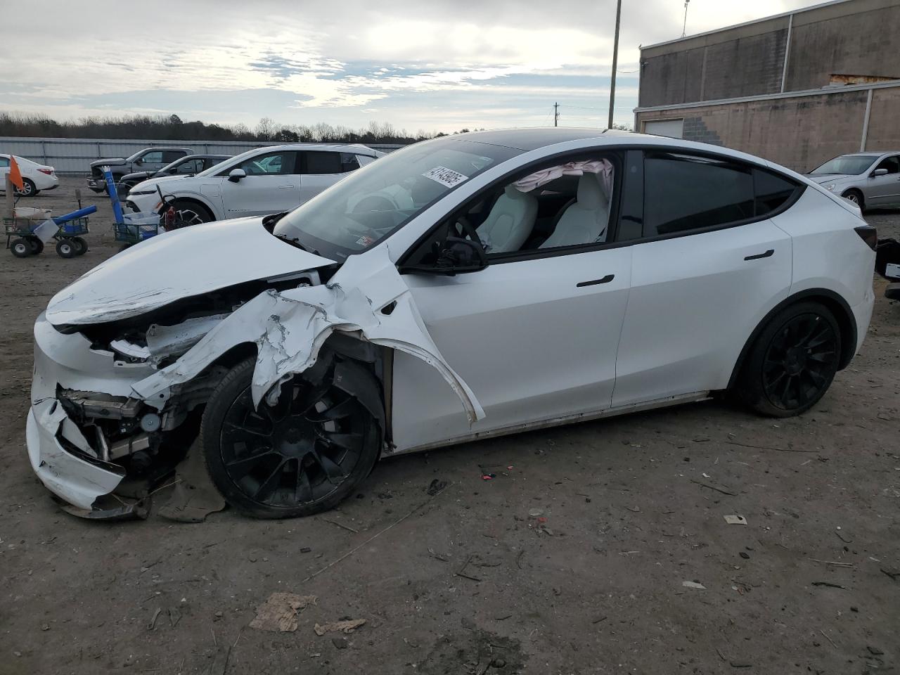 2021 TESLA MODEL Y WHITE VIN: 5YJYGAEE6MF229119
