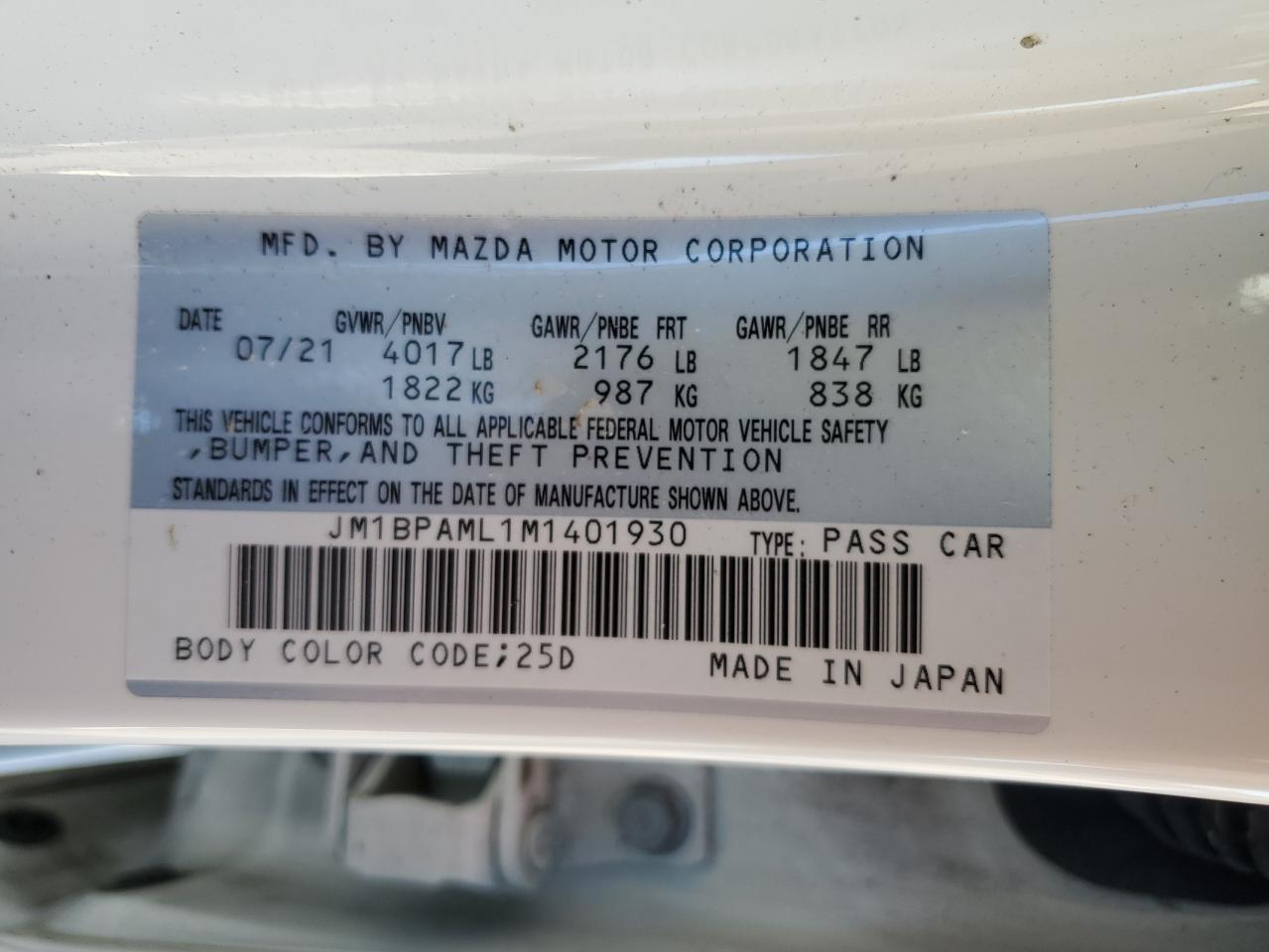 2021 Mazda 3 - Image 12