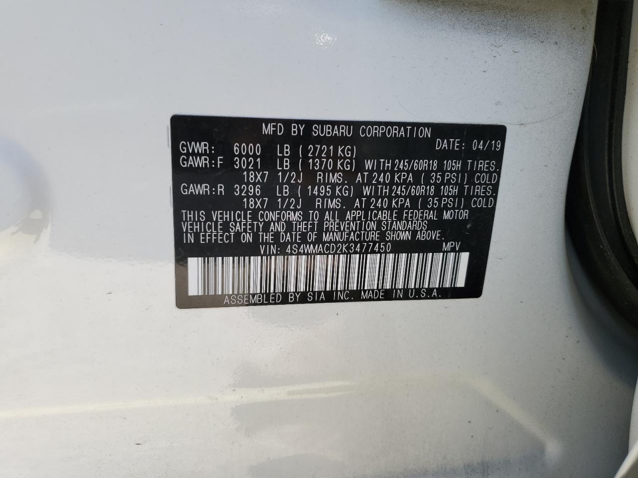 2019 Subaru Ascent - Image 14