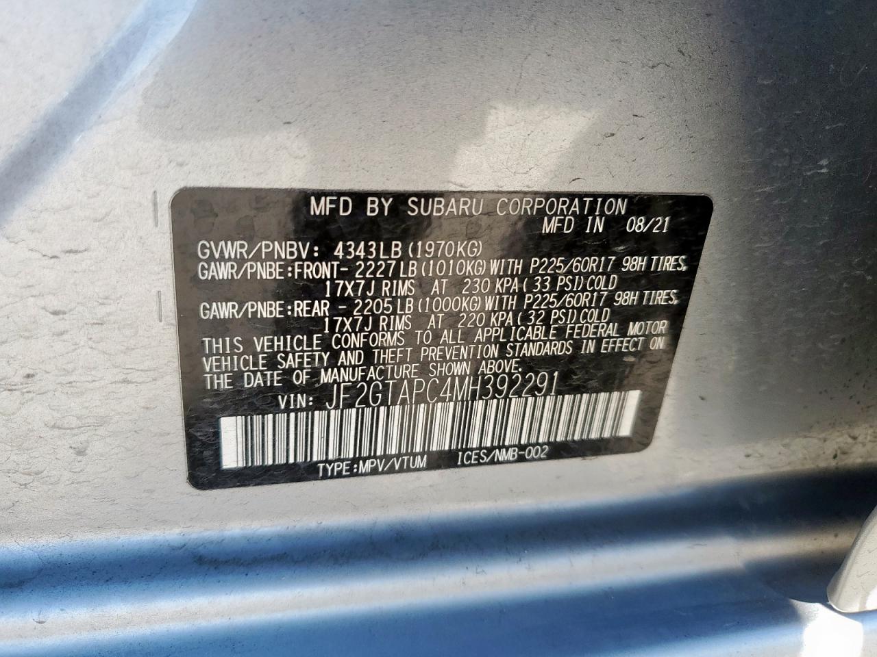 2021 Subaru XV - Image 12