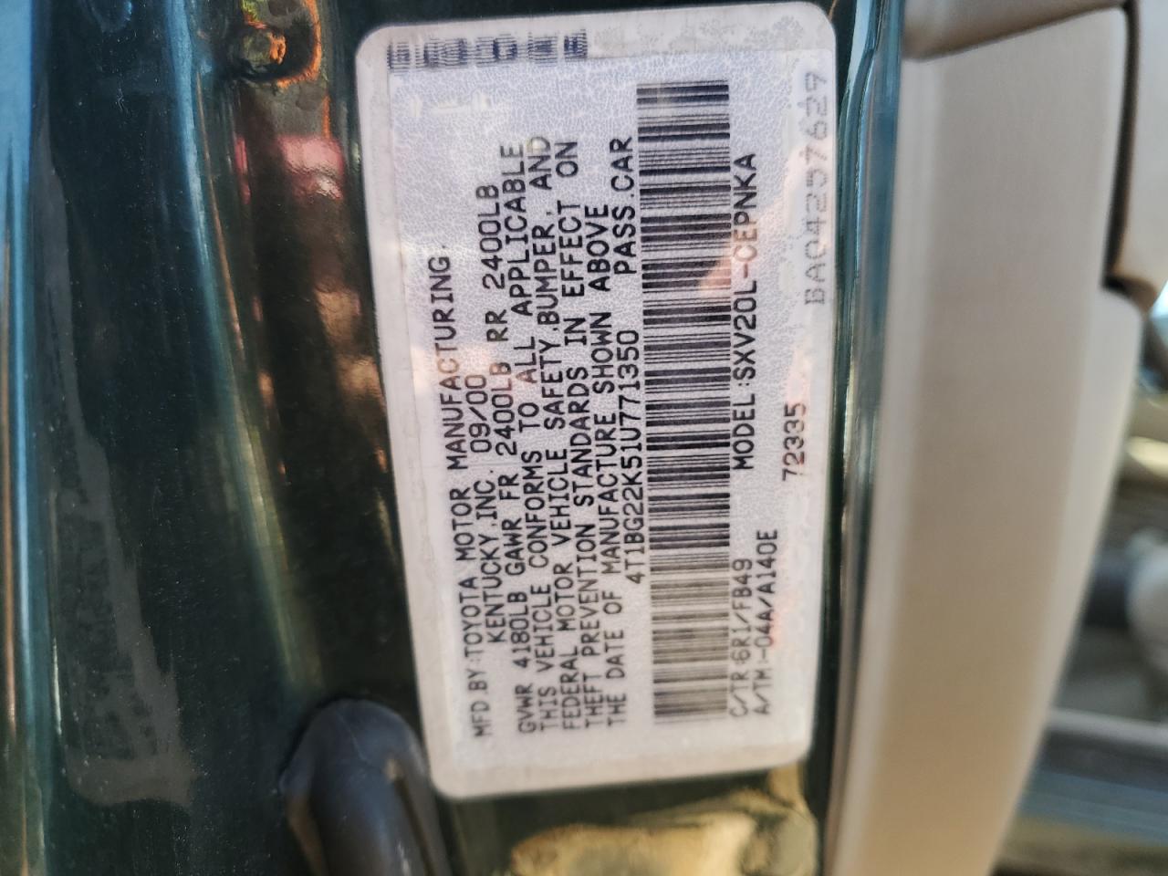 2001 Toyota Camry - Image 12