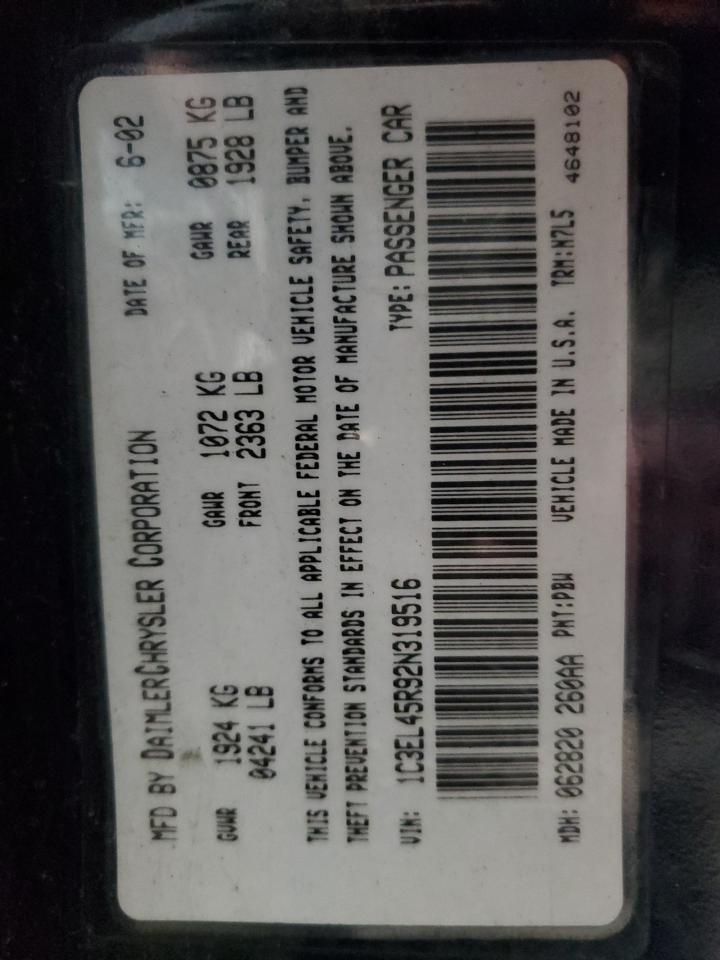 2002 Chrysler Sebring - Image 14