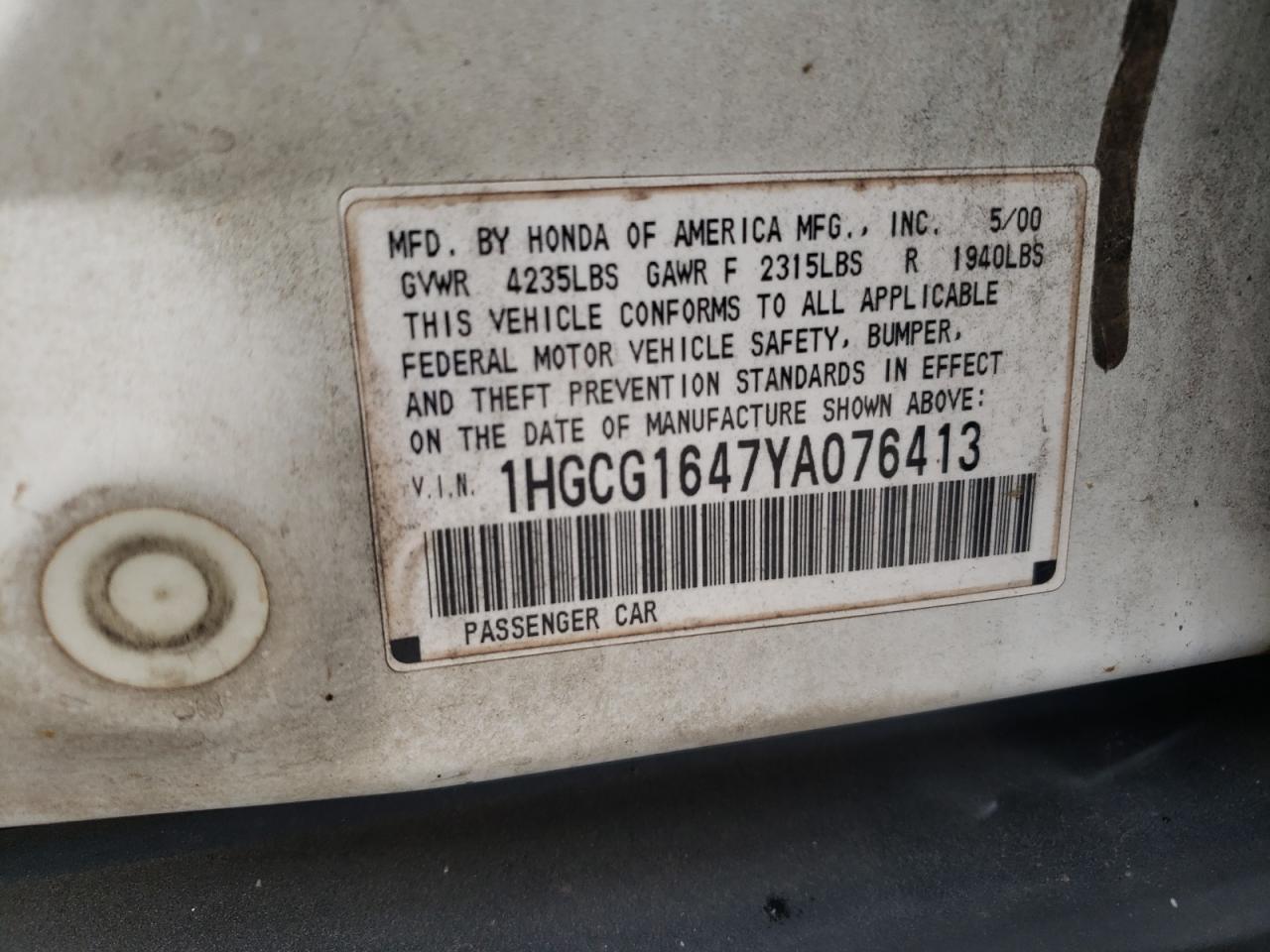 2000 Honda Accord - Image 12