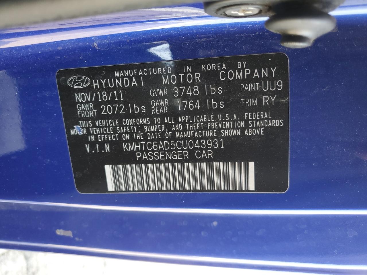 2012 Hyundai Veloster - Image 13