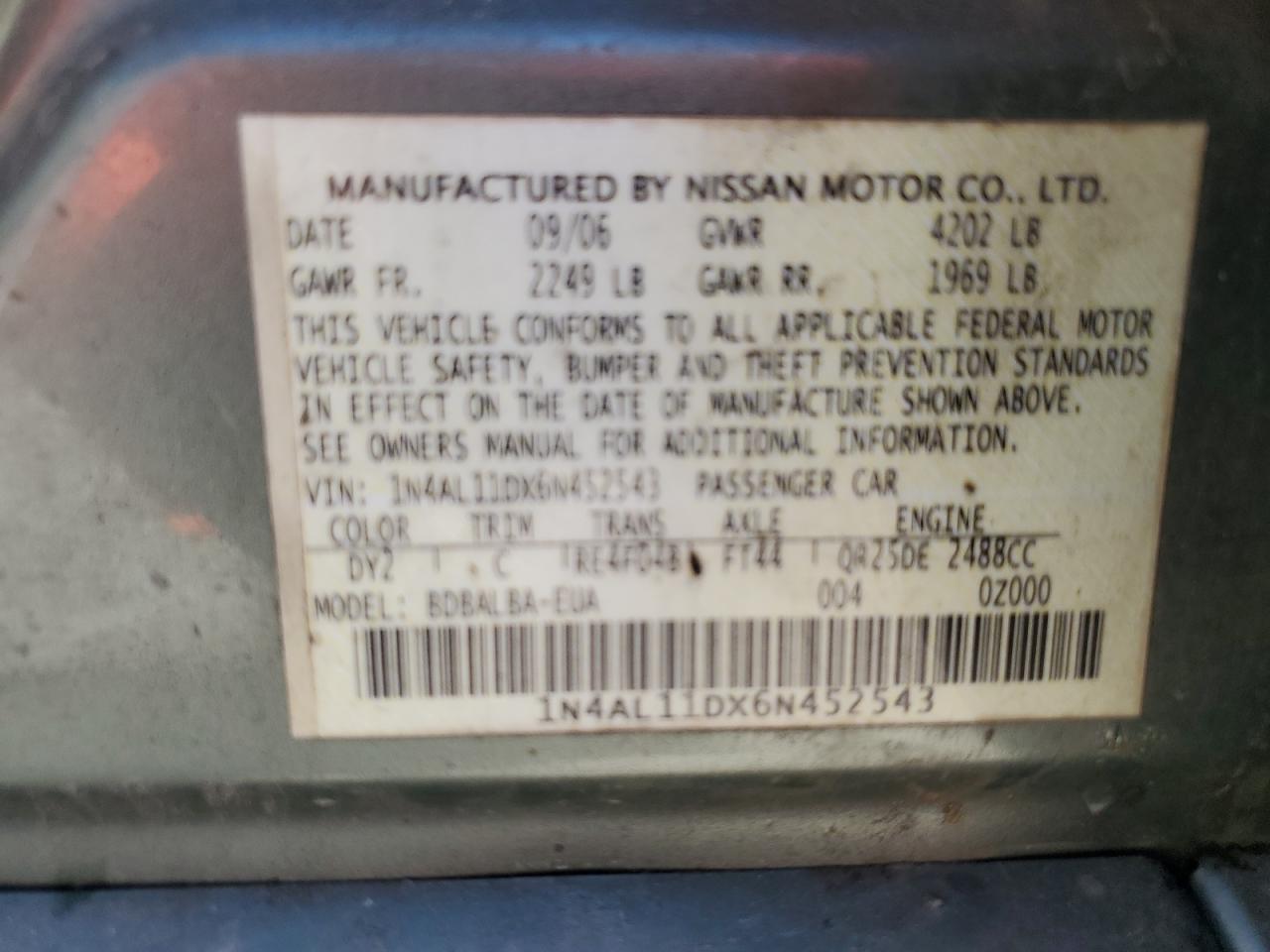 2006 Nissan Altima - Image 13