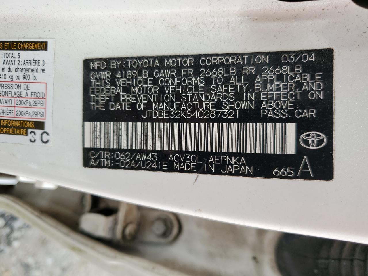 2004 Toyota Camry - Image 12