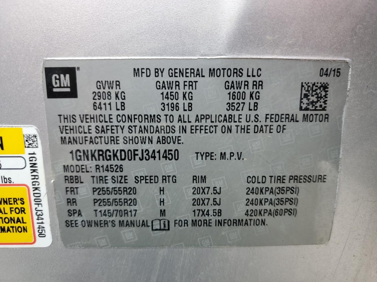 2015 Chevrolet Traverse - Image 14