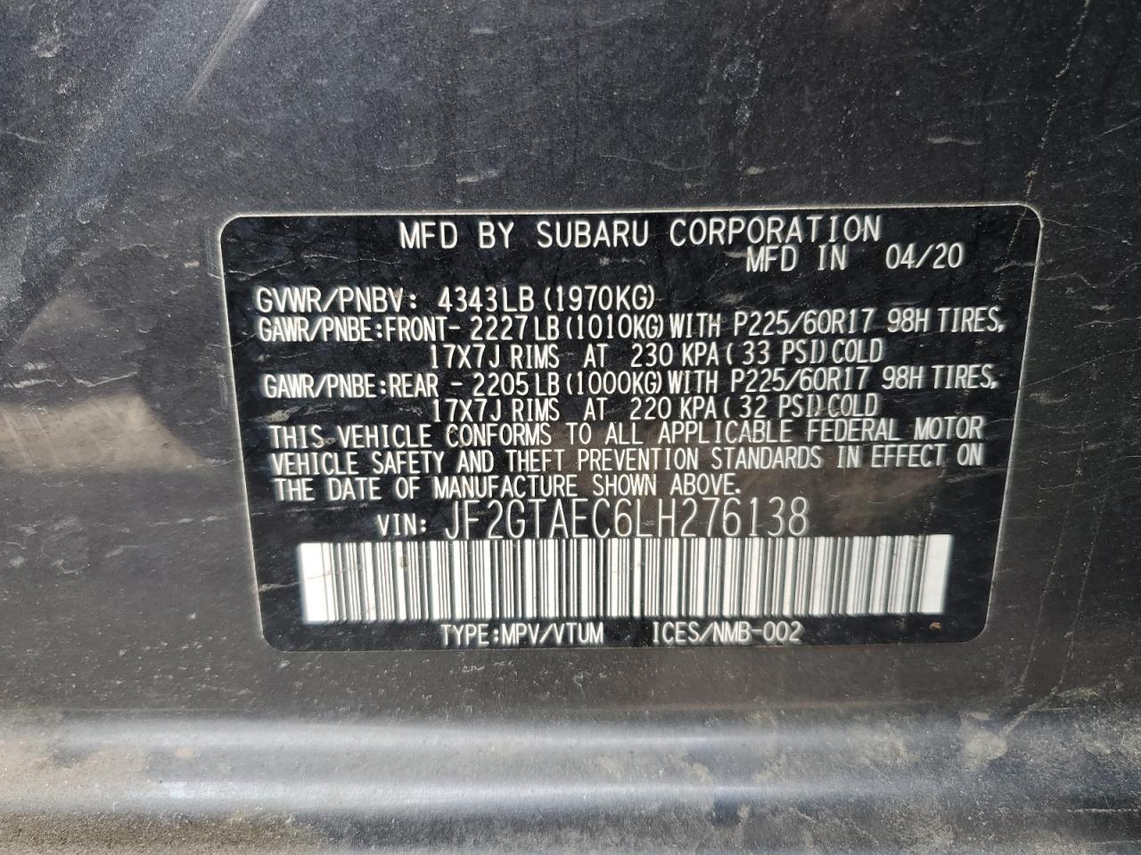 2020 Subaru XV - Image 13