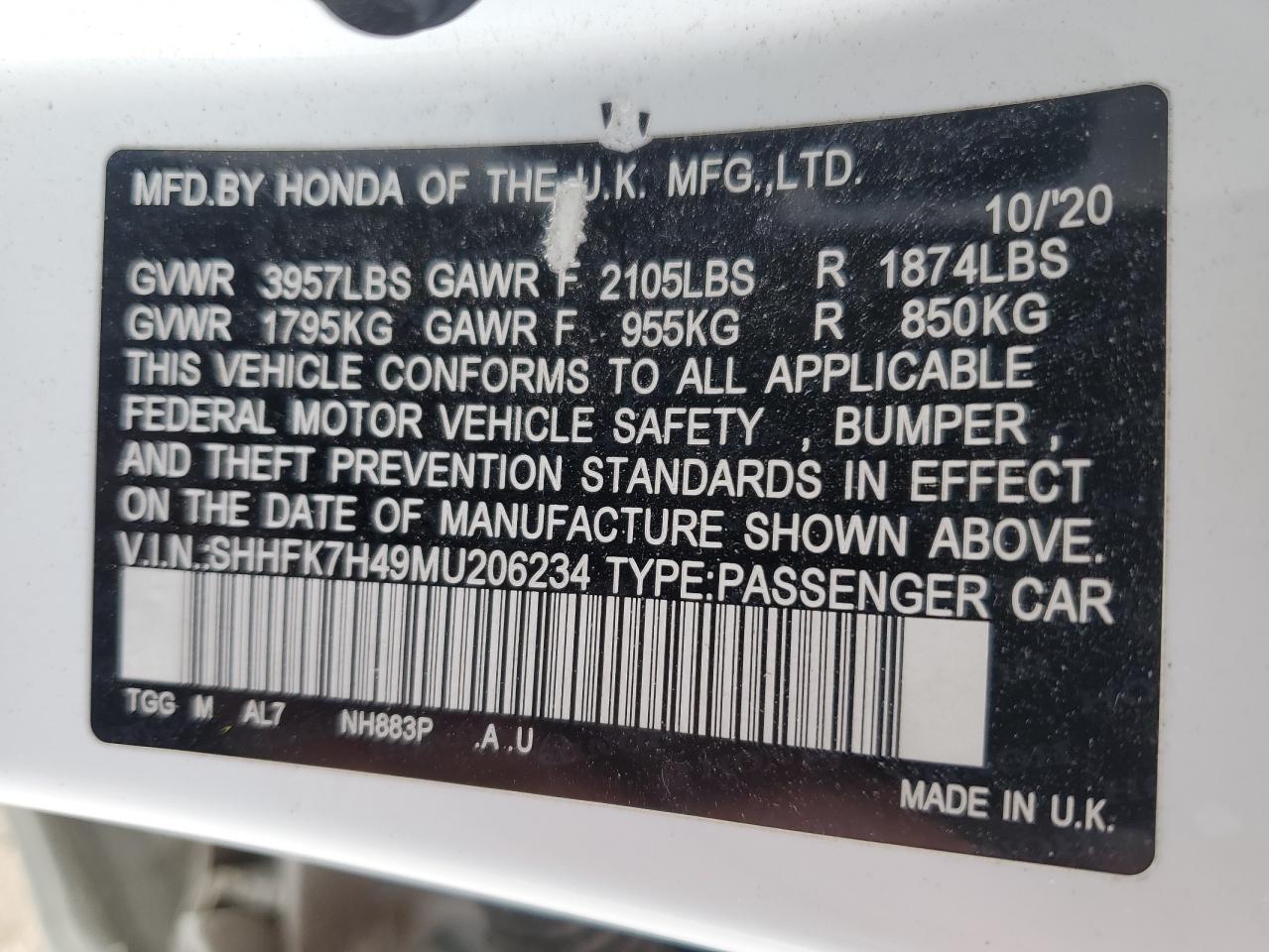 2021 Honda Civic - Image 12