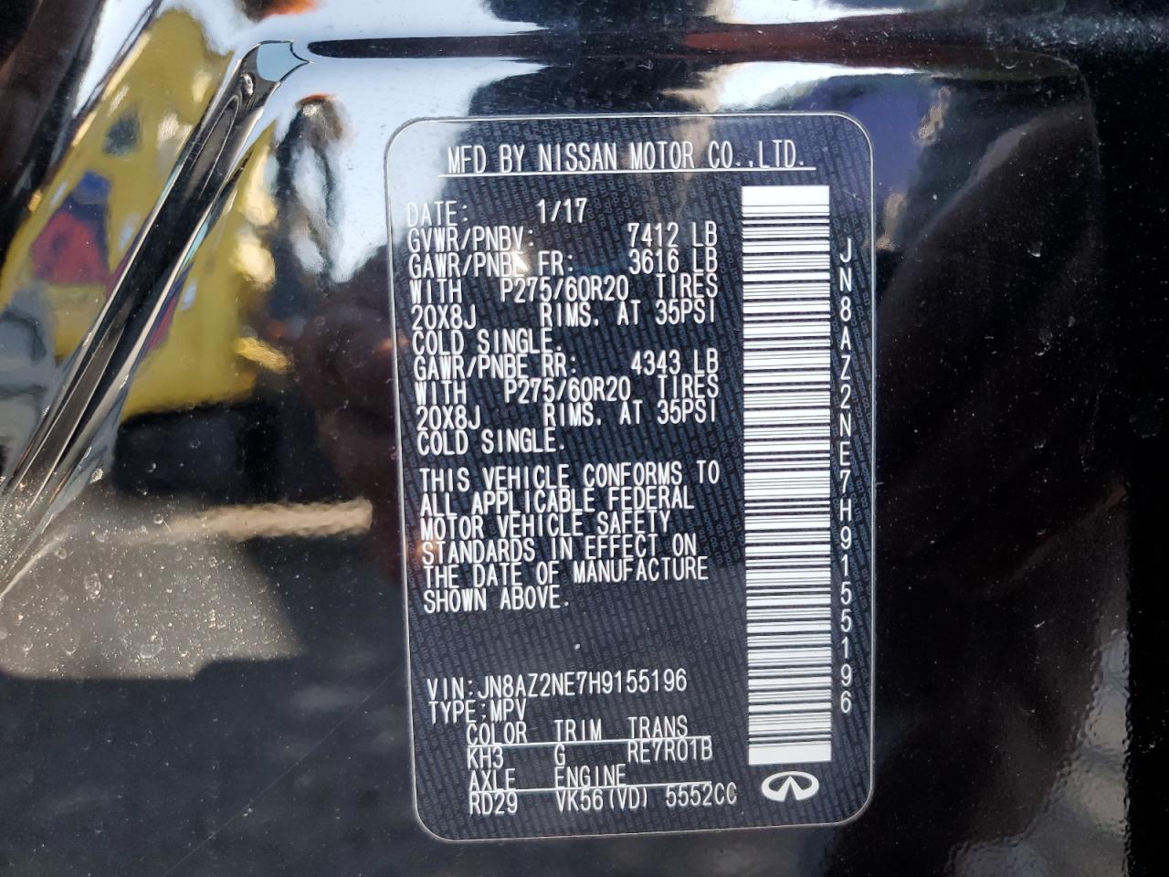 2017 Infiniti QX80 - Image 13