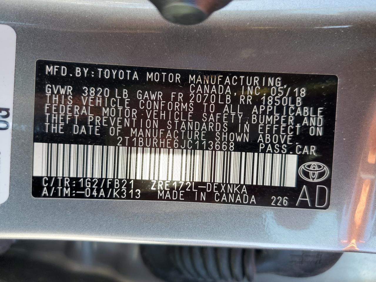 2018 Toyota Corolla - Image 12