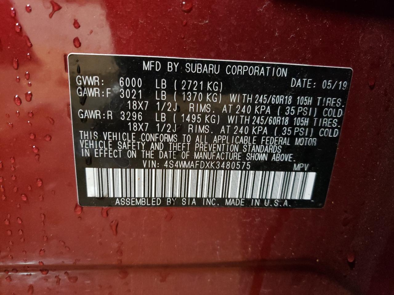 2019 Subaru Ascent - Image 15